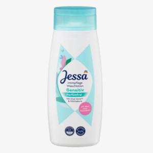 غسول Jessa Intimate Wash Sensitive - عناية لطيفة للبشرة الحساسة مع الصبار وحمض اللاكتيك لطيف على الجلد بدون كحول بدون عطر